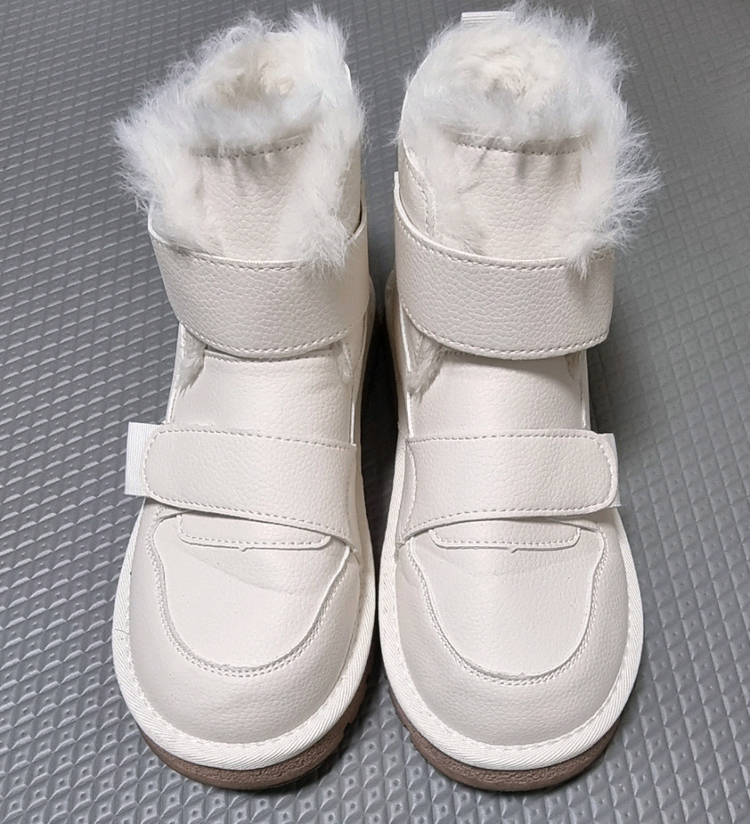 가죽 벨벳 퍼안감 스노우 앵클부츠(240) 이미지