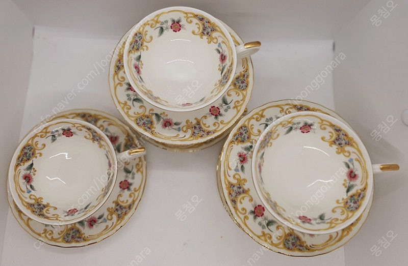 일본 게이또 본차이나 홍차잔 5셋트값택포함 이미지