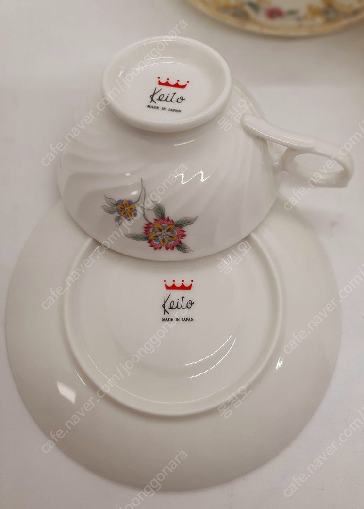 일본 게이또 본차이나 홍차잔 5셋트값택포함 이미지
