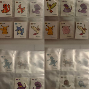 포켓몬띠부실판매 38장입니다 피카츄,파이리등등 많아요! 이미지