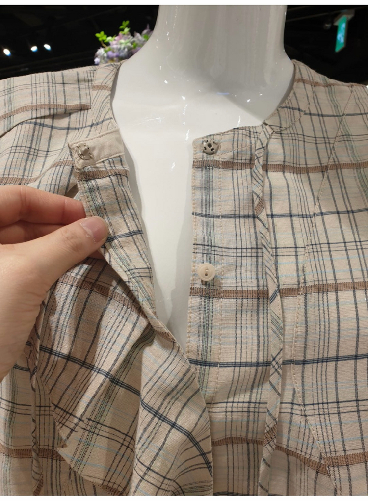 듀엘 러플 블라우스 이미지