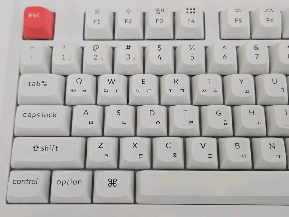 (거의 새상품) 키크론 K10 PRO 화이트 저소음 적축 이미지