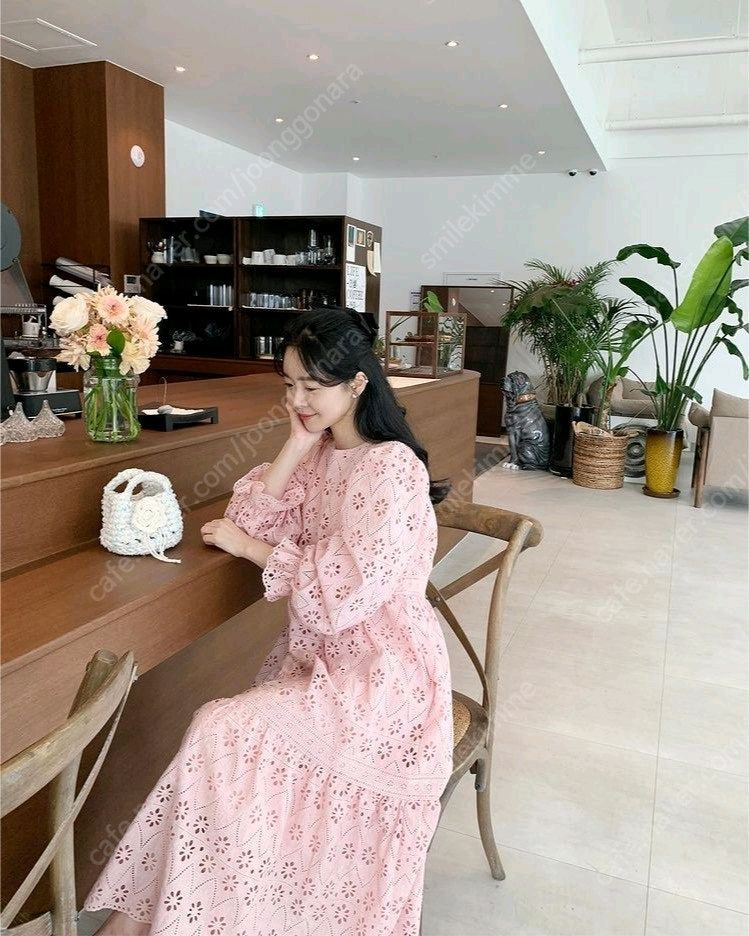 바이씨니 미미펀칭 원피스 (핑크) 이미지