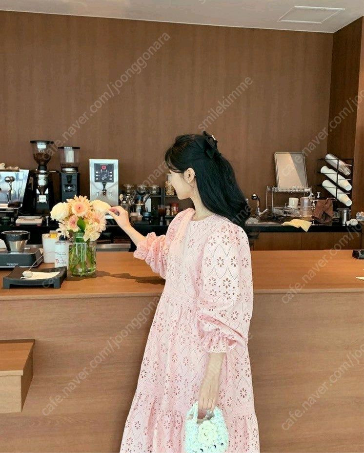 바이씨니 미미펀칭 원피스 (핑크) 이미지