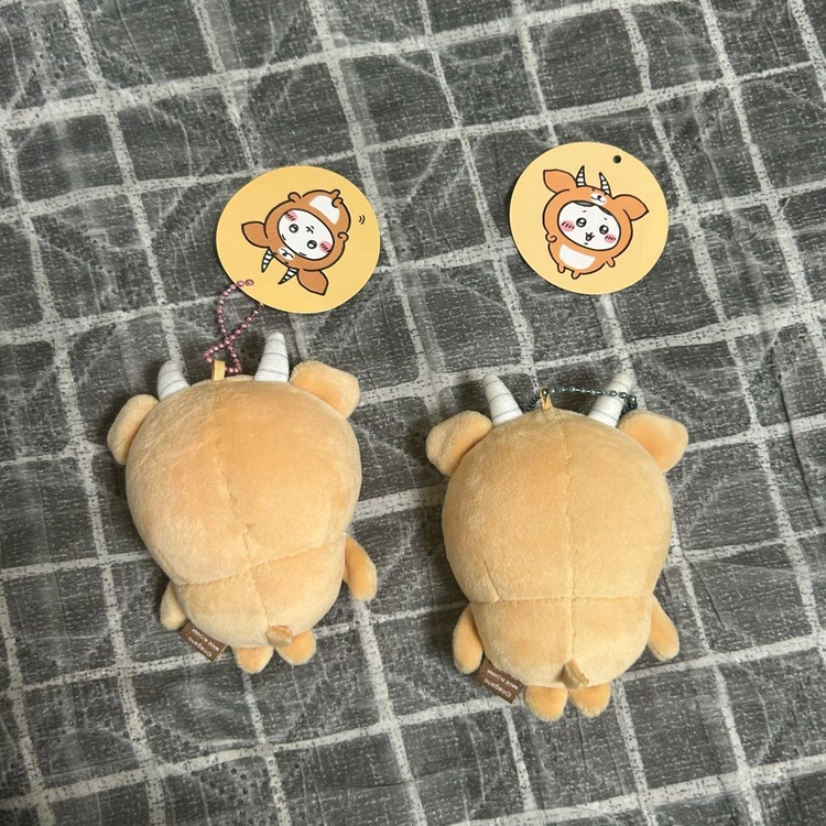 정품) 먼작귀 치이카와 하치와레 임팔라를 쓴 치이카와 마스코트 임팔라 키링 인형 가젤 이미지