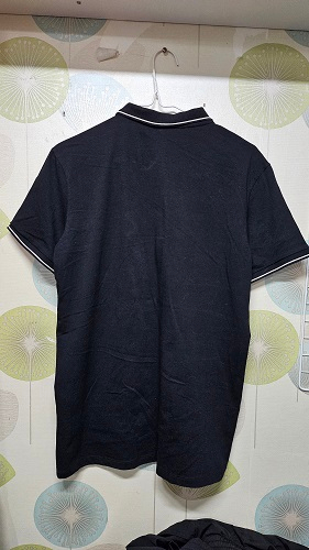 아르마니 익스체인지 남성 반집업 폴로 티셔츠 이미지