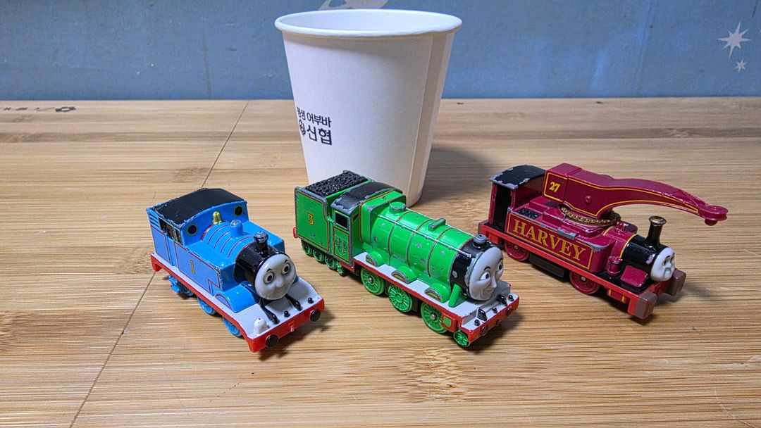 토미카 + 토마스 콜라보 올드 미니카 3종 일괄 이미지