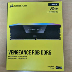 미개봉) 커세어 DDR5 32GB ( 16GB x2) 6000MHz RGB 램 이미지