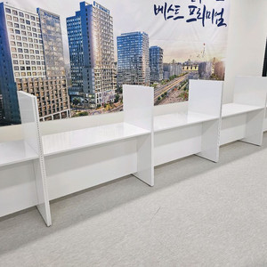 상담책상 카운터책상 인포 칸막이 제작 이미지