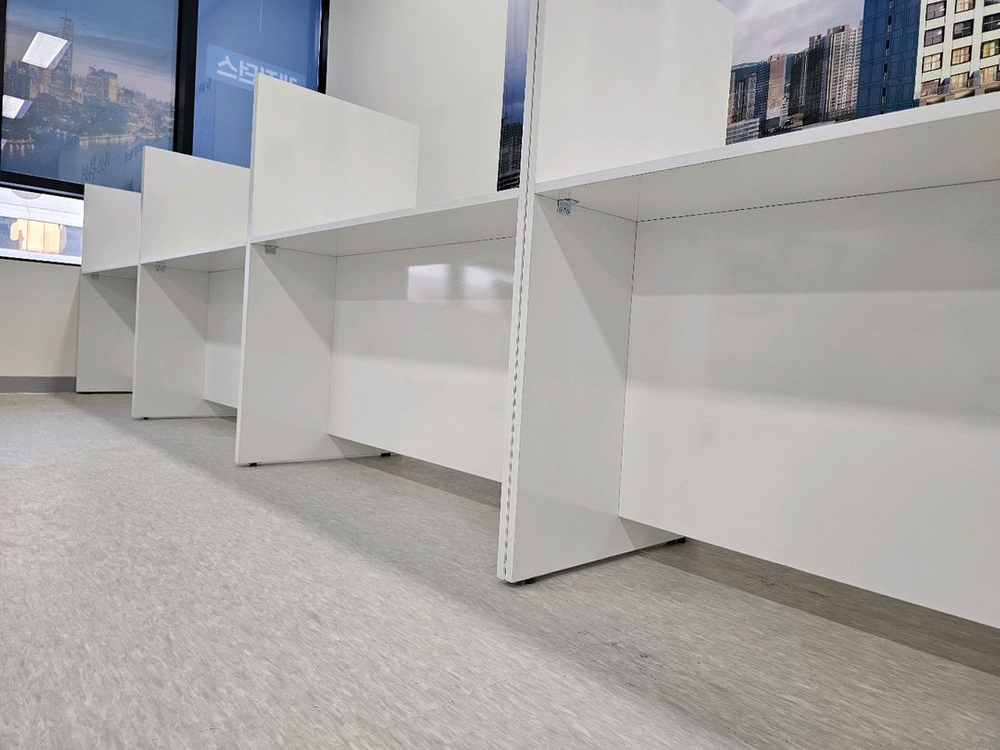 상담책상 카운터책상 인포 칸막이 제작 이미지