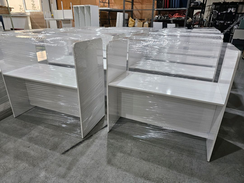 상담책상 카운터책상 인포 칸막이 제작 이미지