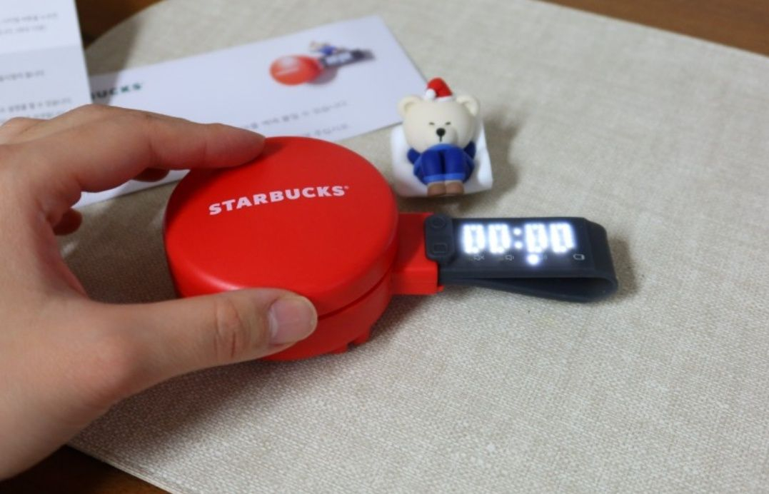 스타벅스 홀리데이 쿠키 피규어 스마트 타이머, 스톱워치 이미지