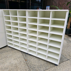 48인용 화이트 신발장 보관함 사물함 중고 이미지