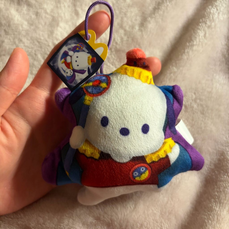 산리오 유희왕 콜라보 맥도날드 해피밀 포차코 인형 키링 이미지