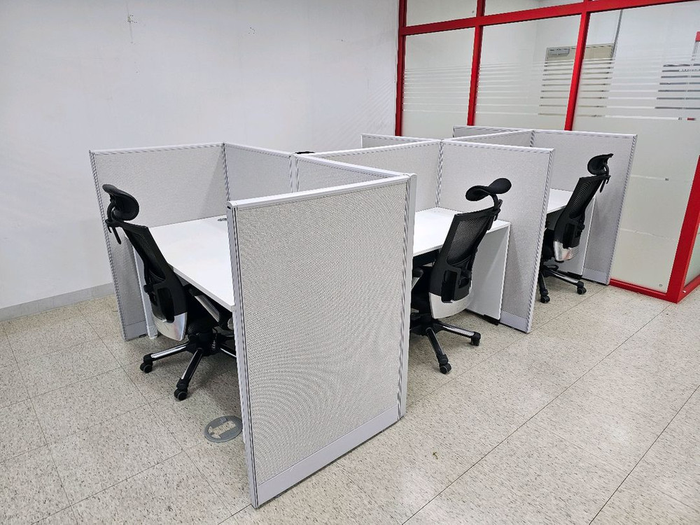 상담책상 카운터책상 인포 칸막이 중고 이미지