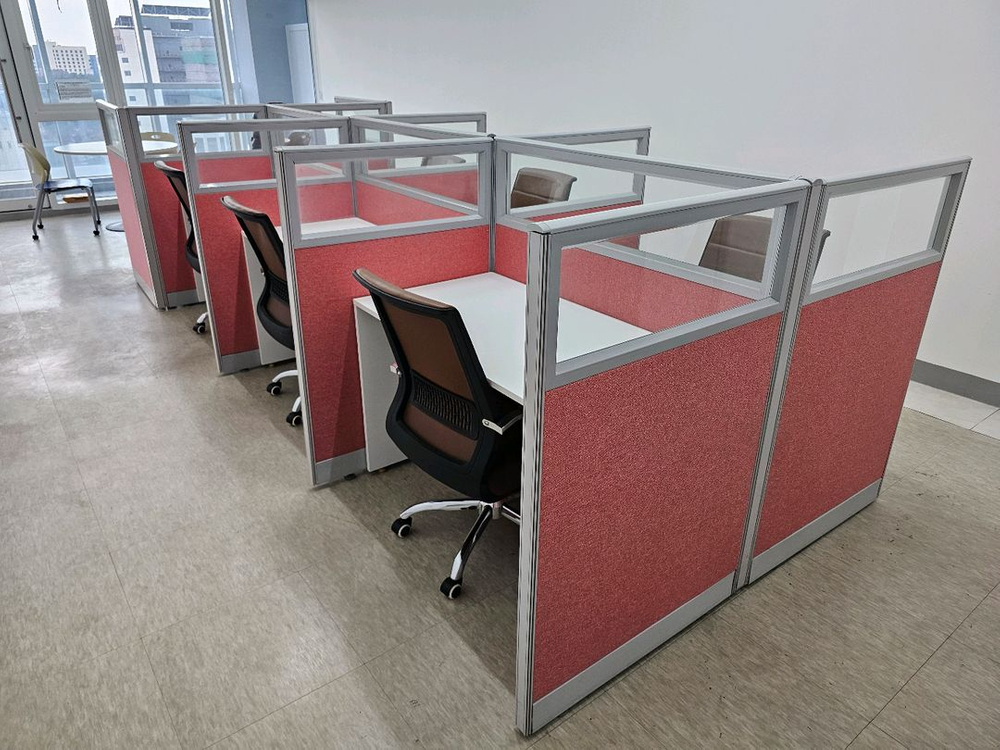 상담책상 카운터책상 인포 칸막이 중고 이미지