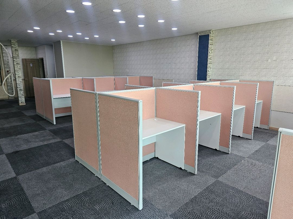 상담책상 카운터책상 인포 칸막이 중고 이미지