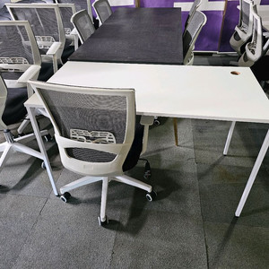 상담책상 카운터책상 사무용 책상 의자 중고 이미지