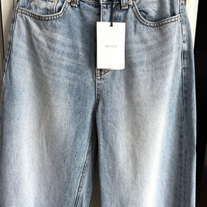 메비 데니 와이드 진 택 있는 새상품 이미지