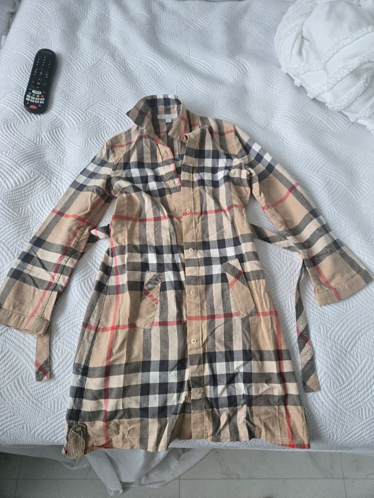 버버리 키즈 체크 원피스 8Y 이미지