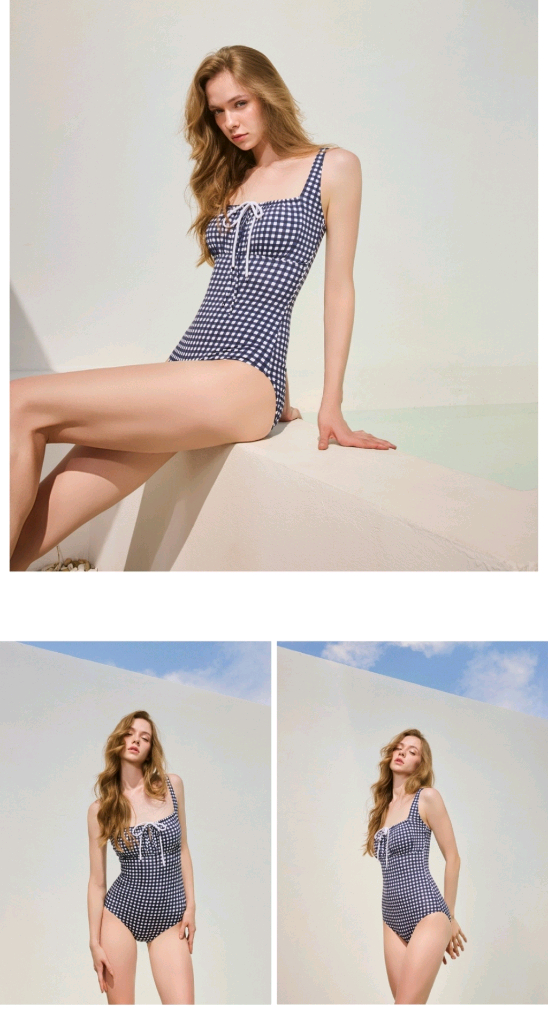 보헤미안블루 수영복 비키니 두종류 이미지