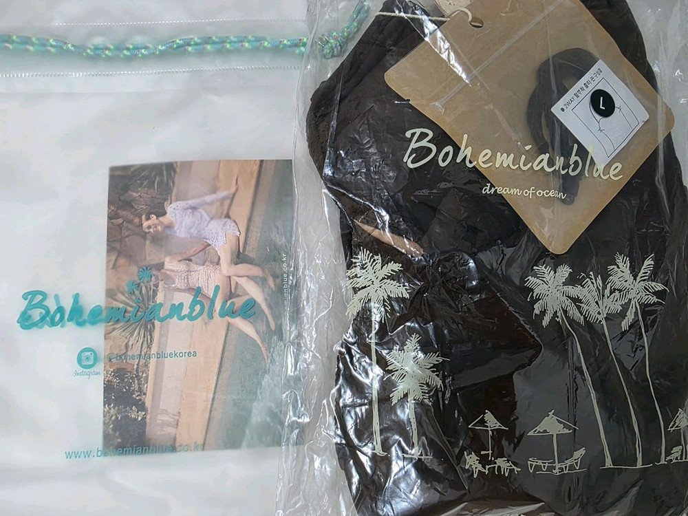 보헤미안블루 수영복 비키니 두종류 이미지