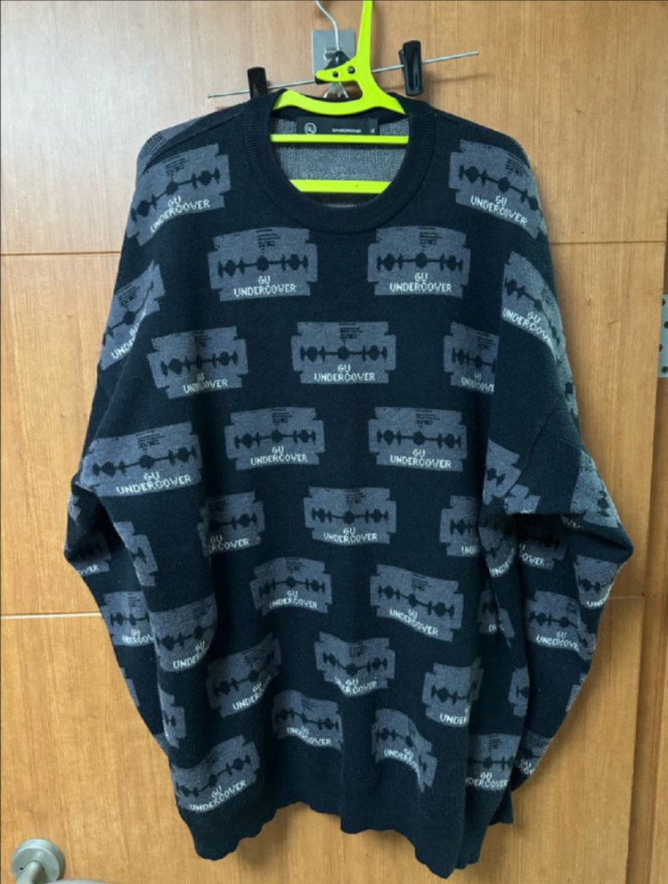[XL] GU 언더커버 자카드 스웨터 이미지