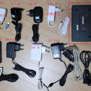 여러종류의 아답터와 케이블 및 랜선분배기- 개별판매 가능 이미지