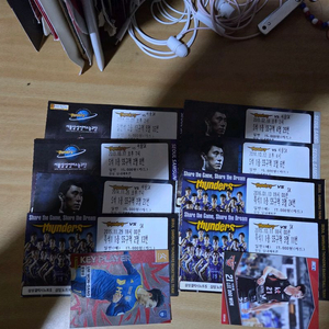 서울삼성썬더스 소장하고 있는 지류티켓들 이미지