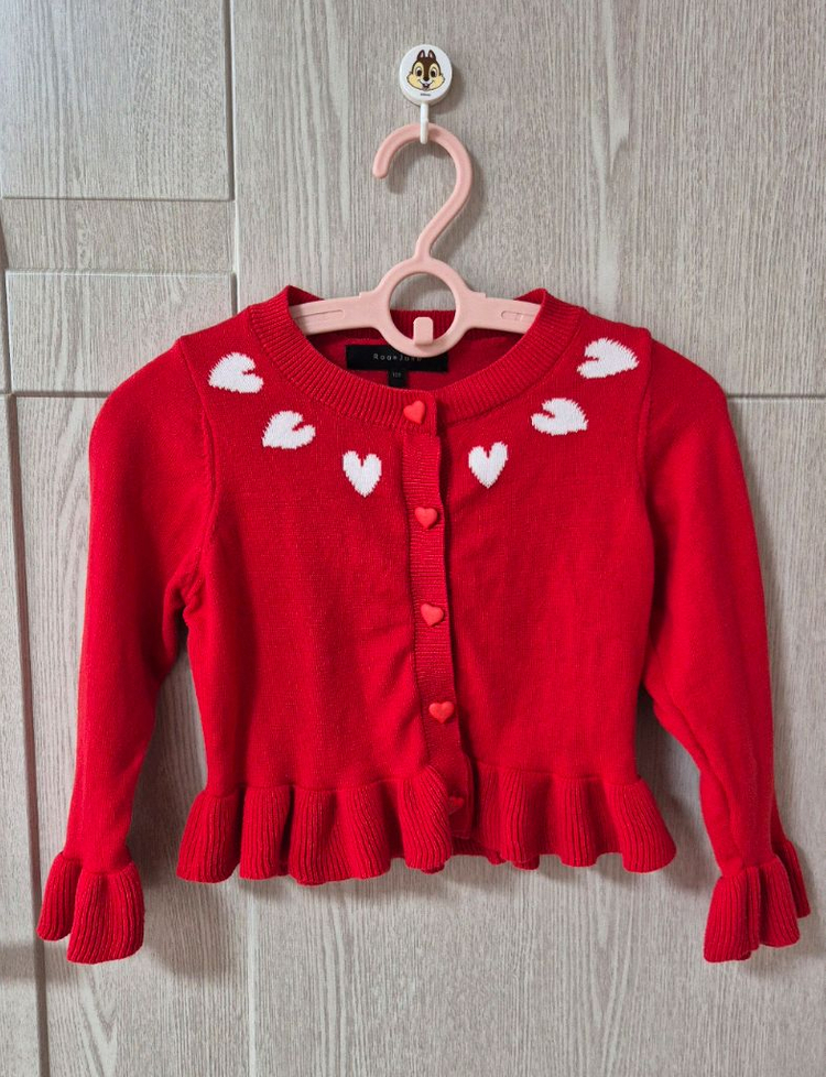 [거의새것]26ss 로아앤제인 체리팝 니트 가디건 이미지