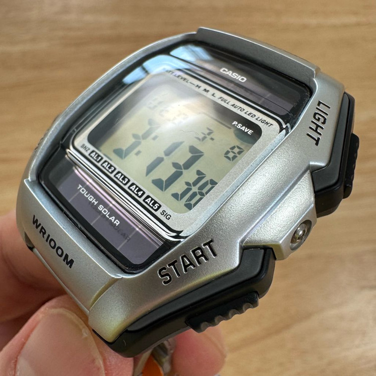 카시오 90년대 레트로 손목시계 터프솔라빈티지 전자시계 (S급) 이미지