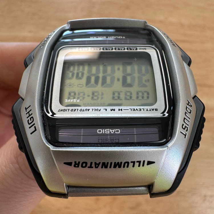 카시오 90년대 레트로 손목시계 터프솔라빈티지 전자시계 (S급) 이미지