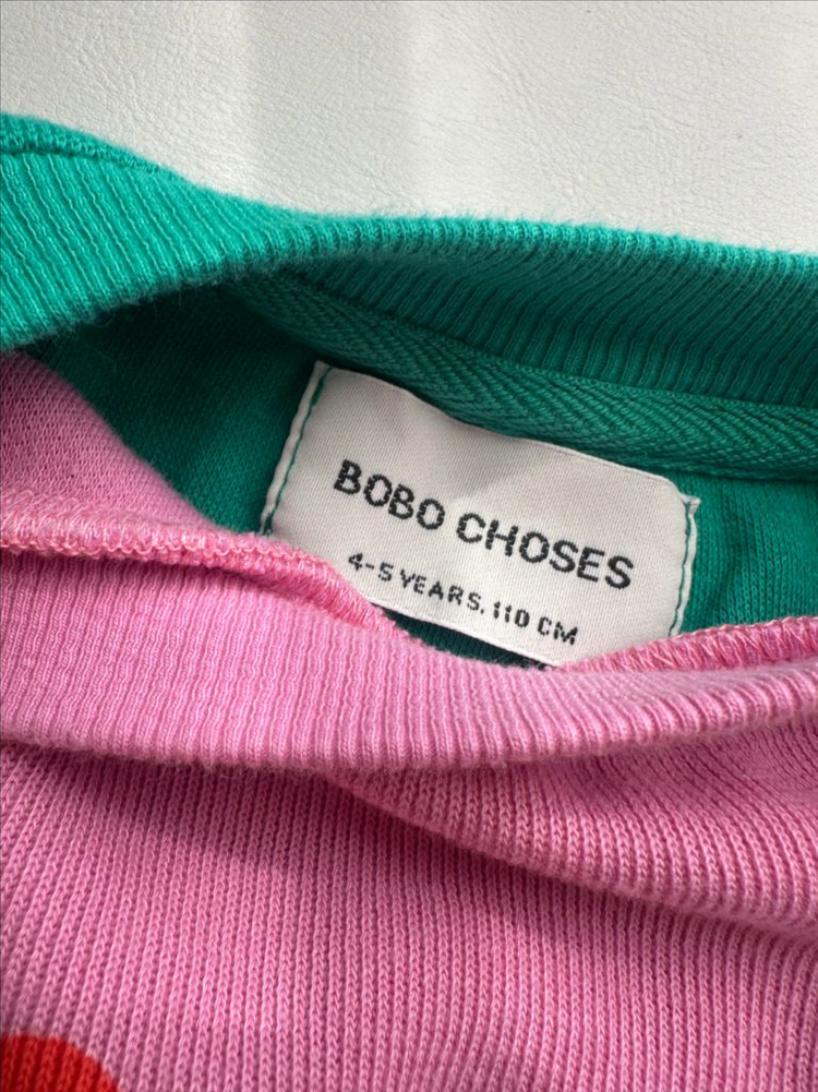 보보쇼즈 26ss 핑크맨투맨, 테리쇼츠 4-5y 이미지