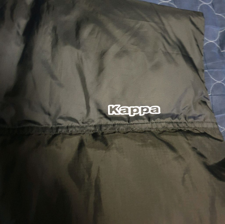 카파 구스다운 실리콘로고 패딩조끼 블랙 (M) 이미지