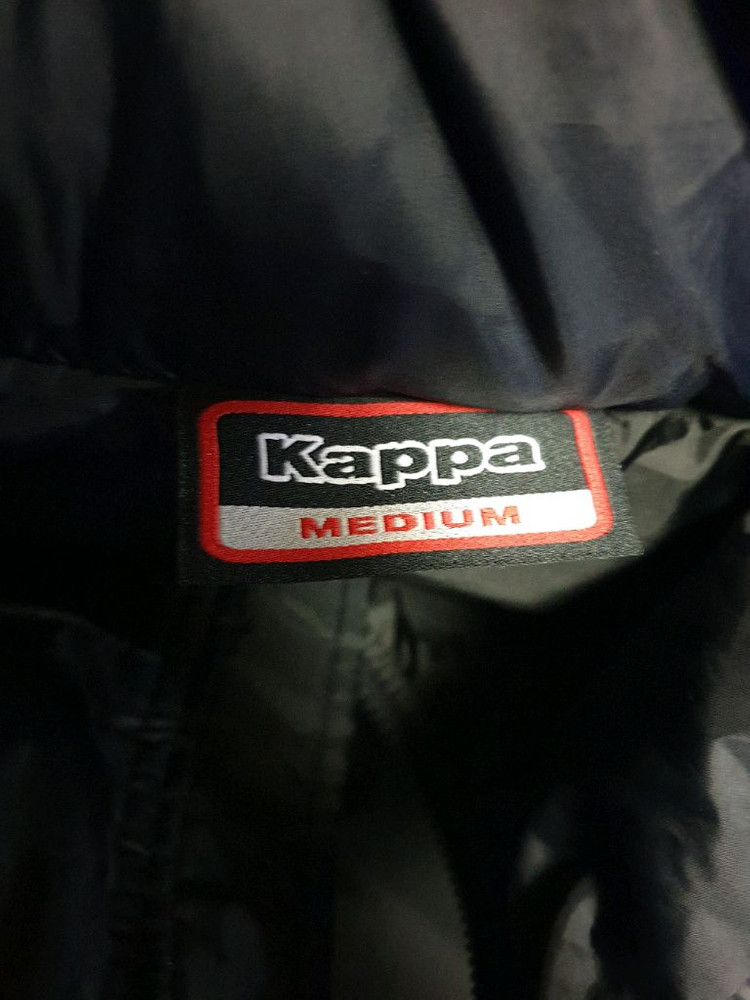 카파 구스다운 실리콘로고 패딩조끼 블랙 (M) 이미지