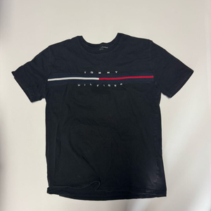 타미힐피거 로고 스펠아웃 반팔 티셔츠 L 블랙 이미지