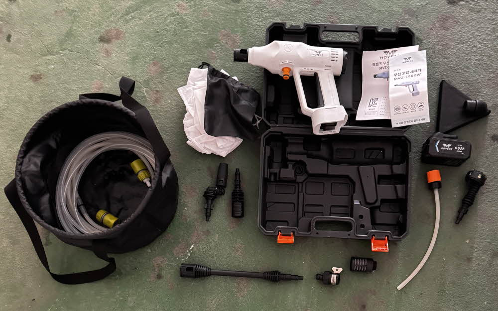 모벤즈 무선 고압 세차건 팝니다. 이미지