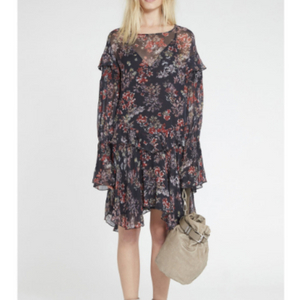 IRO이로 플로럴 쉬폰 원피스 국내정품 이미지