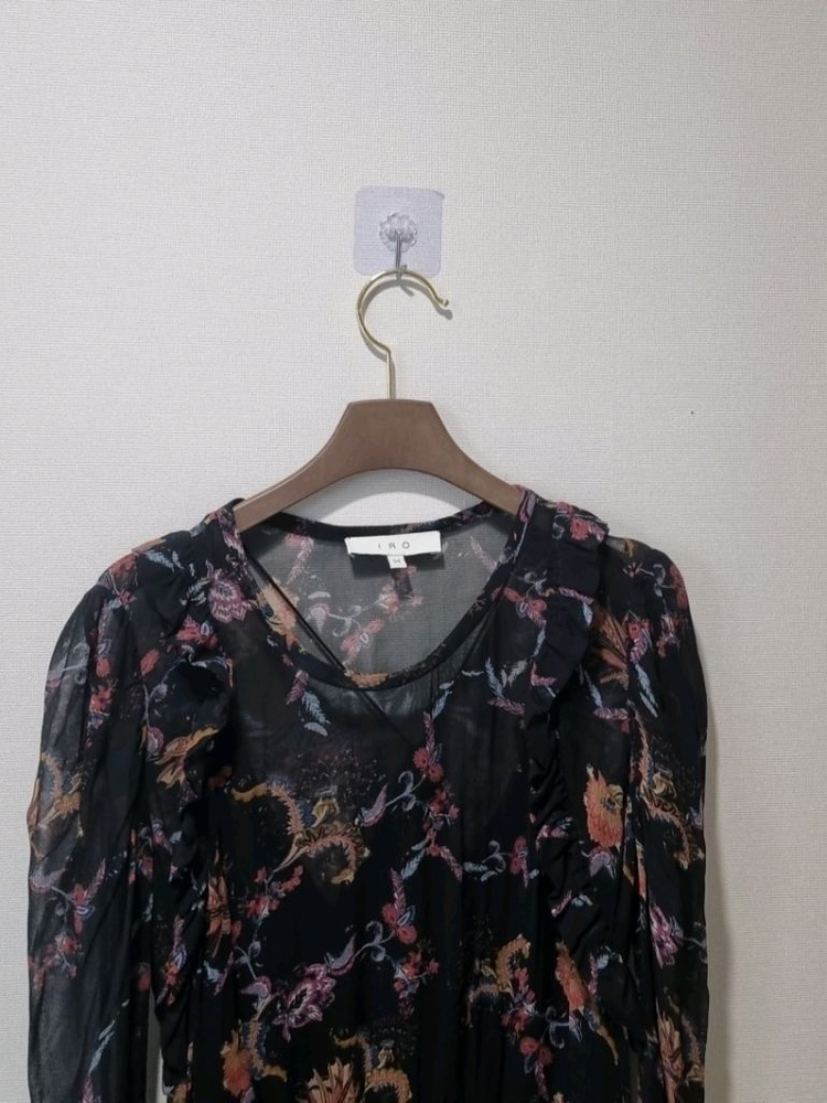 IRO이로 플로럴 쉬폰 원피스 국내정품 이미지