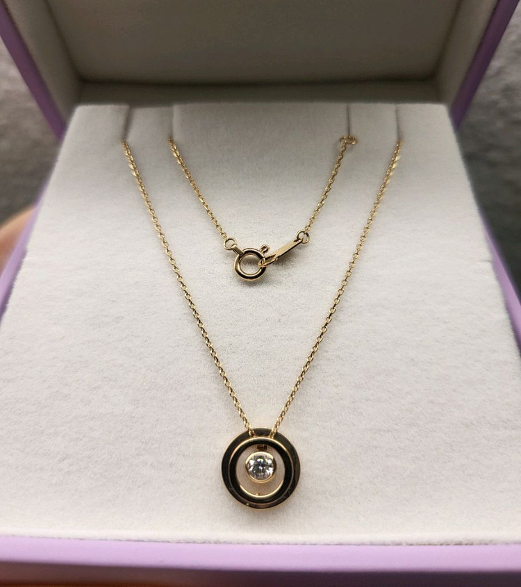 골든듀 아르쉐드모네 아리올레 1부 18k 다이아 목걸이 이미지