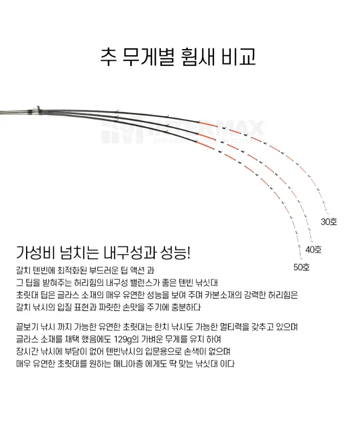 텐빈준내만갈치,한치,갑오징어선상루어낚시대 B210 이미지