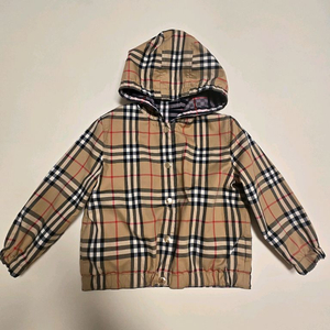 버버리 키즈 리버시블 체크 후드 자켓 이미지