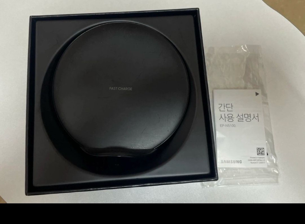 삼성전자 삼성 정품 급속 무선충전패드 (EP-N5100) 블랙 이미지