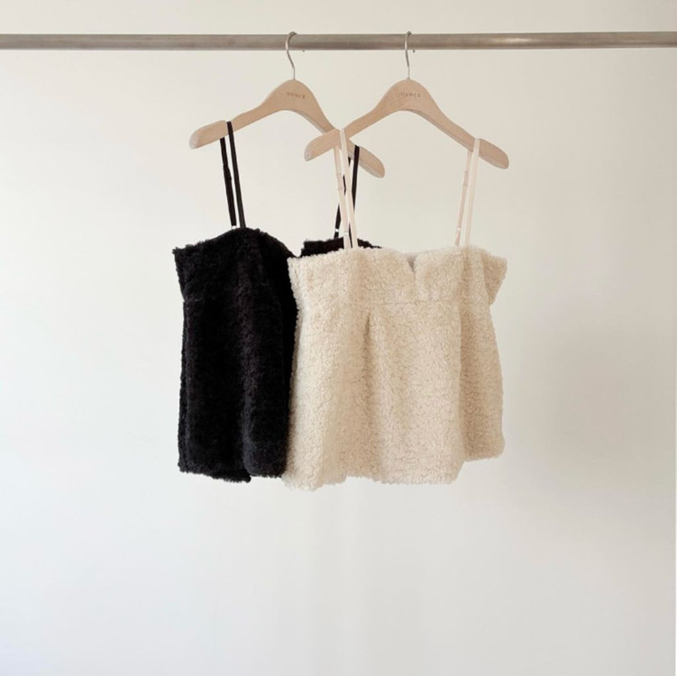 ounce 온스 코코 퍼 뷔스티에 레이어드 블라우스 나시 이미지