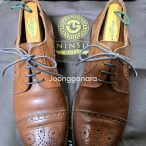 (가격인하) 미국 정품 David & Joan 브라운 옥스포드 슈즈 ( 이태리 수제화 남성 구두 / US 9.5 ) 이미지