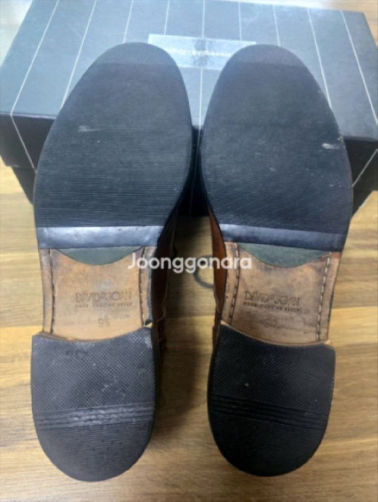 (가격인하) 미국 정품 David & Joan 브라운 옥스포드 슈즈 ( 이태리 수제화 남성 구두 / US 9.5 ) 이미지