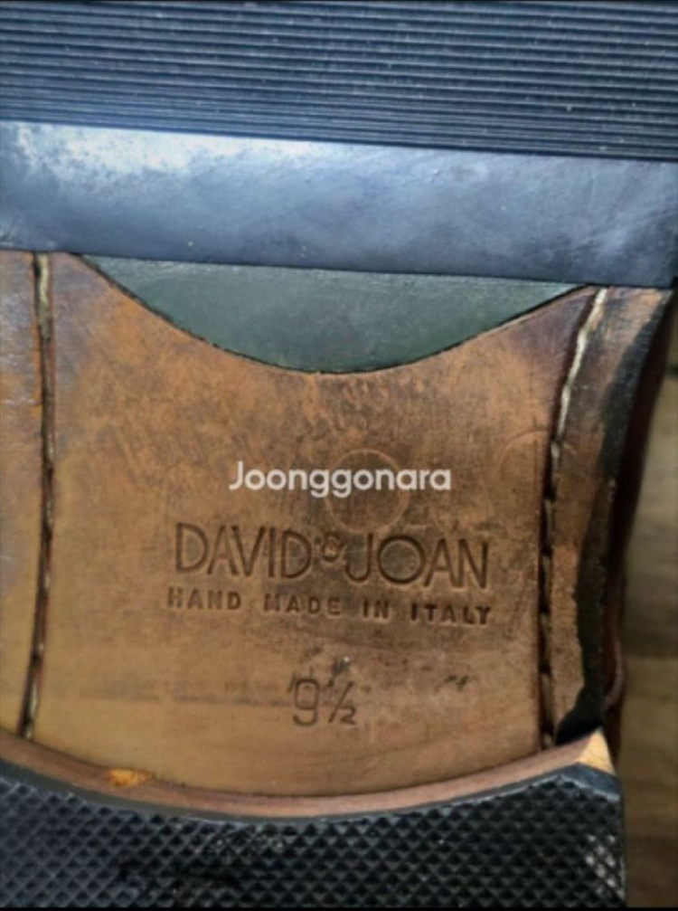 (가격인하) 미국 정품 David & Joan 브라운 옥스포드 슈즈 ( 이태리 수제화 남성 구두 / US 9.5 ) 이미지