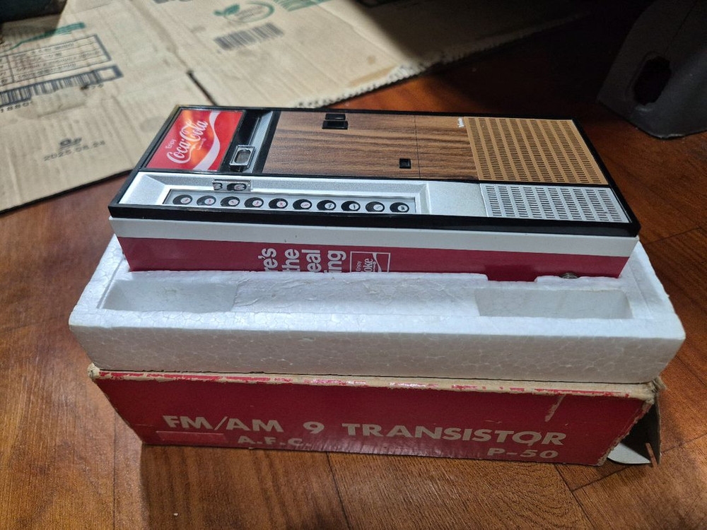 빈티지 라디오 쿨러 세트 이미지