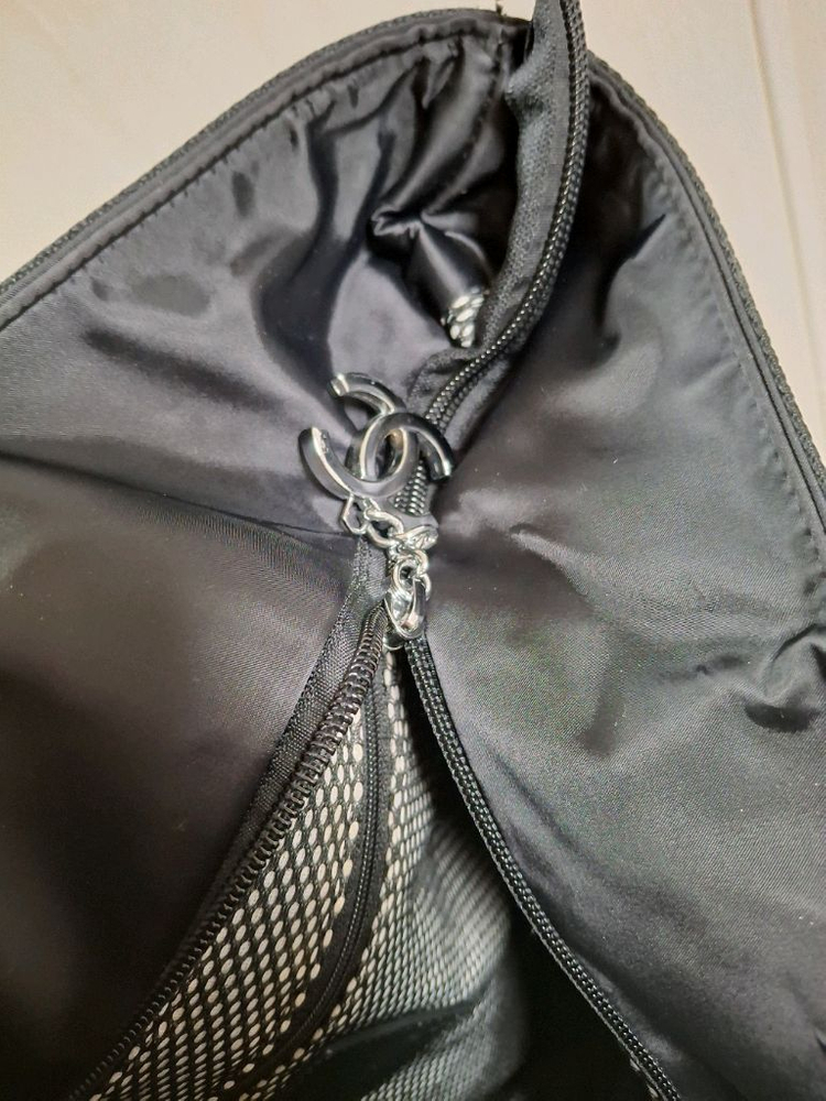 샤넬 CC로고 블랙백,블랙 나일론 토트백,쇼퍼백,숄더백,빅백,보스턴백,여행가방 이미지