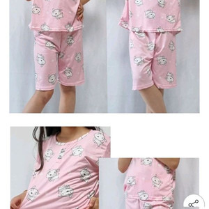 흰둥이 반팔 잠옷세트 85호+여름파자마 중사이즈 2장(일괄판매) 이미지